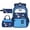 Blue, variant on Dalxymotic Backpack for Boys, 3-in-1 Bookbag with Lunch Bag, Pencil Case, Breathable Padded Shoulder Strap, Lightweight Set for Travel, Camping, Hiking, Outdoor