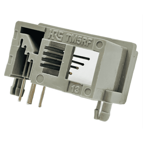 Pack of 2 TM5RF-44 Jack Modular Connector 4P4C R/A UNSHLD