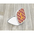 thumbnail image 2 of Letter T Football Maroon and Gold Compact Mirror, 2 of 4