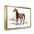 thumbnail image 3 of Designart 'Ancient Horse' Farmhouse Framed Canvas Wall Art Print, 3 of 5