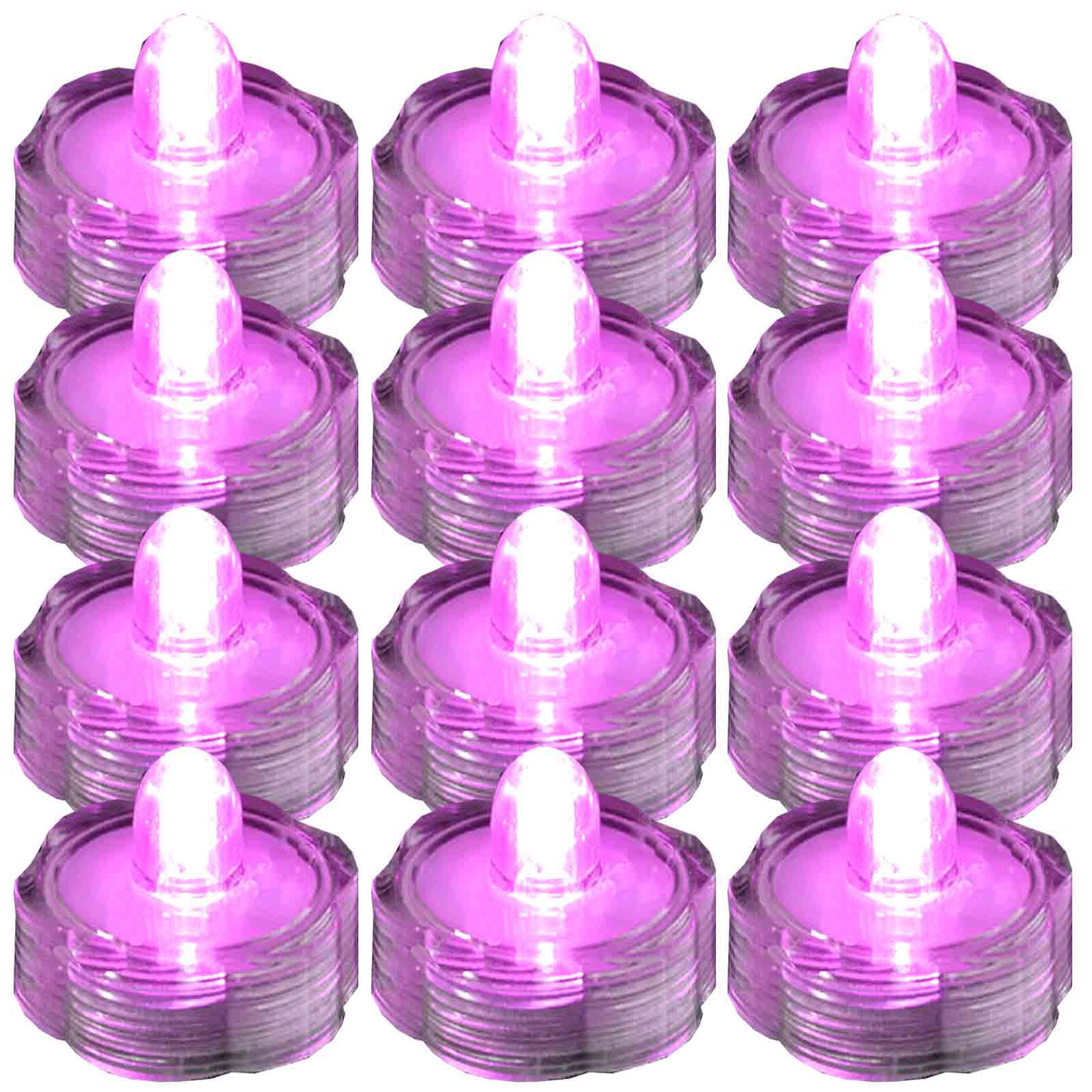 JYtrend Submersible Led Lights, Waterproof Tea Lights for Centerpieces