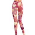thumbnail image 3 of Fgvctg Valentines Day Women Leggings Full Length Workout Leggingss Cute Love Heart Print Soft Outfits Plus Size Yoga Stretch High Waisted Thermal Joggers Clothing Pink M, 3 of 5