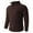 c01Brown, variant on Men's Quarter Zip Up Sweaters Slim Fit Lightweight Mock Neck Pullover Casual Fashion Solid Color Sweaters Green XXL