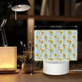 thumbnail image 6 of Cauagu Blue White Striped Sunflower for Rectangle Acrylic Night Light - Acrylic Modern Bedside Light with LED Light Lamp Base - Decorative Night Lamp for Restaurant Bar Cafe Shop, 6 of 9