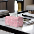 thumbnail image 2 of ZUXONGSY Cute Cat Tissue Box Covers PU Leather Rectangular Tissue Box Holder with Buckle Facial Paper Organizer Waterproof Tissue Cover Bedroom Office Desk Accessories, 2 of 7