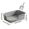 thumbnail image 3 of Extra Large Cat Litter For Indoor Cats And High Scatter Semi Enclosed Tray Durable Easy Clean, 3 of 7