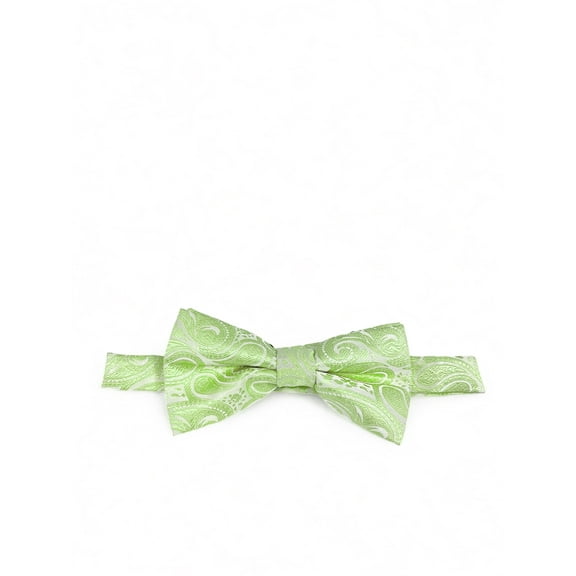 Classic Formal Mint Paisley Bow Tie