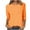 Orange, variant on YanHoo Women 3/4 Sleeve Tshirt Solid Plus Size 3/4 Sleeve Tops for Women 3/4 Sleeve Crewneck Loose Fit Top Womens 3/4 Sleeve Tee Shirts Sale under 10