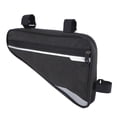 thumbnail image 1 of Bolsa triangular para cuadro de bicicleta, 1,2 l, fibra de poliéster, impermeable, para debajo del tubo superior, para accesorios de ciclismo, color negro, 1 of 14