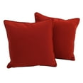 thumbnail image 2 of 18-inch Double-corded Solid Twill Square Throw Pillows with Inserts (Set of 2), Aqua Blue, 2 of 5