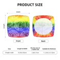 thumbnail image 5 of Sigee Colorful Tie Dye for Square Chair Cushion Covers for Furniture Protector, Couch Cushion Slipcovers-Six Piece, 5 of 7