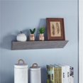 thumbnail image 1 of Danya B XF161207GR Triangular Ledge Wall Shelf Faux Stone - Grey, 1 of 1