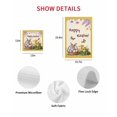 thumbnail image 7 of Happy Easter Kitchen Dish Towels for Drying Dishes Set of 3, Rabbit Eggs Spring Mushrooms Flowers Yellow Waffle Weave Microfiber Hand Tea Bathroom Towels Quick Dry & Absorbent Towel 12x12, 7 of 7