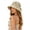 Beige, variant on Slit Back Sun Hat Bow Knitted Hat Summer Fashion Ladies