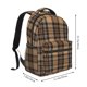 thumbnail image 2 of Balery khaki coffee plaid Mochila Escolar Impresa, Mochila Ligera para Viajes Casual, Mochila Duradera y Cómoda Multifuncional, Mochila para Laptop-One Size, 2 of 5