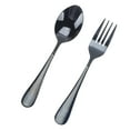 thumbnail image 3 of OFFIGAM 8Pcs Stainless Steel Teaspoons Set Black Spoons and Forks Fine Polishing Home Use, 3 of 8