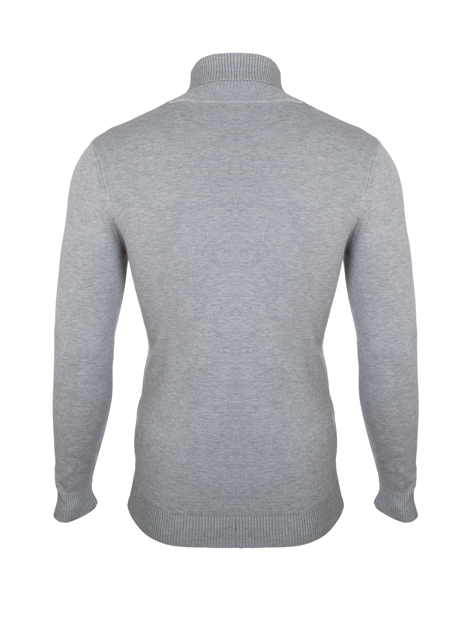 SAYFUT Fashion Men Long Sleeves Turtleneck Sweater Tops Slim Fit Knitted Turtleneck Pullover Sweaters,Black/Gray - image 4 of 8