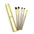 thumbnail image 1 of 5Pcs/set Compact Eye Makeup Brush Soft Bristle Hair Portable brush Makeup Cosmetics Eyeshadow Makeup Brush Kit, 1 of 9