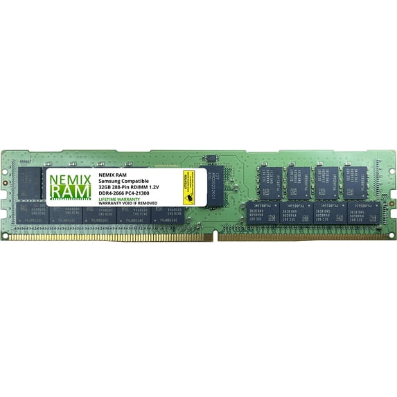 NEMIX RAM 32GB Replacement for Samsung M393A4K40BB2-CTD DDR4-2666 ECC RDIMM 2Rx4