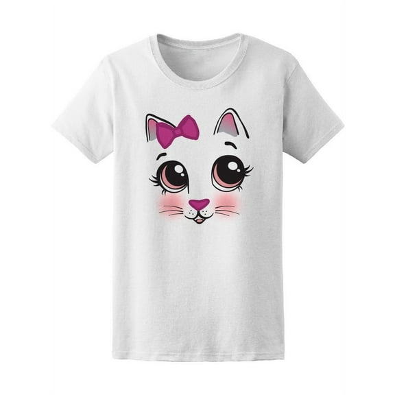 Sweet Kitty Face  T-Shirt Women -Image by Shutterstock, Female Medium