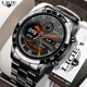 thumbnail image 2 of LIGE 2023 pantalla táctil de círculo completo banda de acero lujo Bluetooth llamada hombres reloj inteligente impermeable actividad deportiva reloj de fitness + caja Tan Jianjun unisex, 2 of 2
