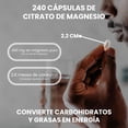 thumbnail image 4 of Citrato de Magnesio 400 Mg,ingredientes naturales, 240 cápsulas -Nuboost, 4 of 8