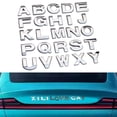 thumbnail image 6 of Dickly 26 Pieces 3D English Letter Car Sticker Mark Decor for SUV Vehicle Door Silver, 6 of 9