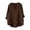 Brun, variante sur Chemise Décontractée en Mélange de Lin Coupe Ample Col Rond Style Élégant