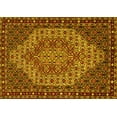 thumbnail image 1 of Ahgly Company Machine Washable Indoor Rectangle Persian Yellow Traditional Area Rugs, 5' x 7', 1 of 4