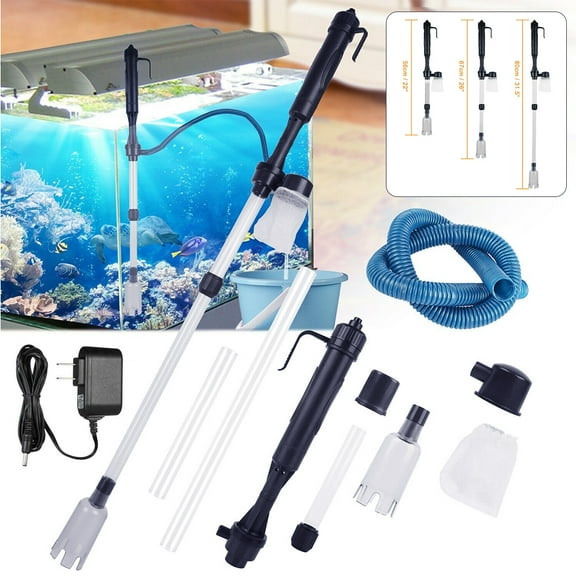 MASCARRY Aquarium Fish Tank Electric Sand Cleaner Washer Water Changer Siphon Vaccum, Aquarium Fish Tank Cleaner