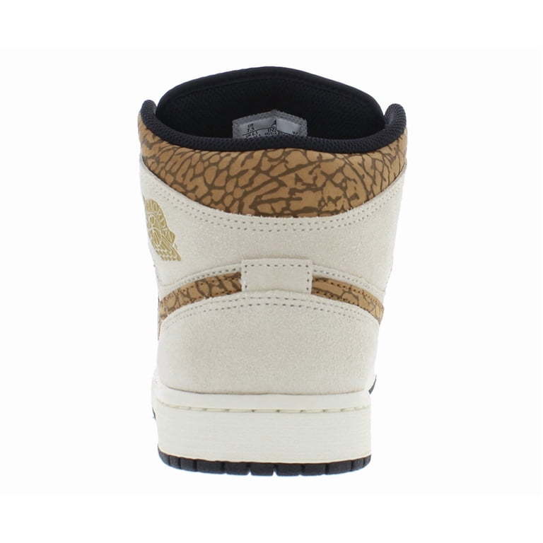 Nike Jordan 1 Mid SE LT Orewood Brn/Metallic Gold    Style DZ4129 102 NEW Air Jordan 1 Mid SE Men main image 4