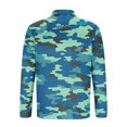thumbnail image 5 of Blusa y camisa de manga larga con cuello vuelto para hombre, jersey de solapa con cremallera y manga larga, blusa informal estampada para San Valentín, poliéster para hombre, 5 of 5