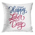 thumbnail image 1 of RYLABLUE Happy Labor Day Inscription United States Celebrate Creative for Holiday Throw Pillowcase Cushion Case Cover, 1 of 1