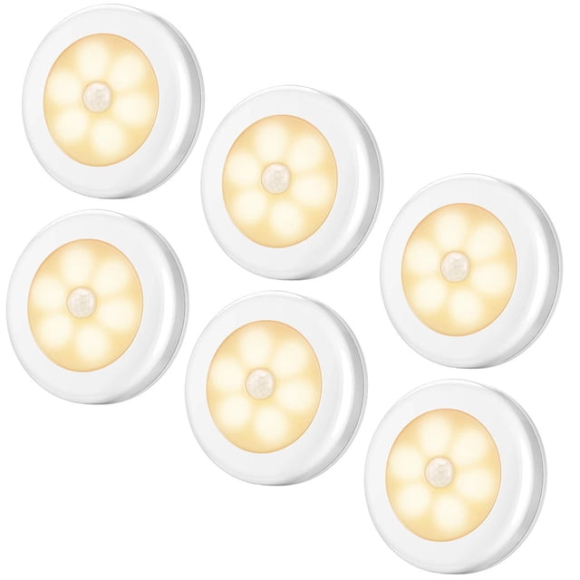 Luces con sensor de movimiento, luces para pegar en cualquier lugar del armario, luces de escaleras, pasillos