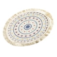 thumbnail image 3 of Mantel individual Sincero redondo algodón poliéster con borlas 15 a 95 g, 3 of 10