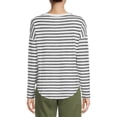 thumbnail image 3 of Time and Tru Women's Long Sleeve Hacci T-Shirt, 3 of 5