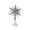 Silver, variant on KUMHONW Metal Snowflake Tree Topper Glitter Tree Topper 8.34 Inch,Christmas Tree Top Five Pointed Star Hollowed Ornament Christmas Decoration Silver