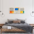 thumbnail image 4 of Boho Wall Art Prints - Framed Canvas Print Wall Art Set Color Blocks Abstract Mid Century Modern Wall Art Boho Decor, 4 of 11