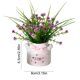 thumbnail image 3 of Bonsái de flores artificiales con maceta de cerámica para decoración del hogar u oficina, centro de mesa de bajo mantenimiento, estantería y decoración de escritorio, 3 of 5