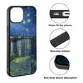 thumbnail image 2 of FINCIBO Soft Rubber Protector Cover Case for Apple iPhone 14 6.1" 2022, Starry Night Over The Rhone, 2 of 5