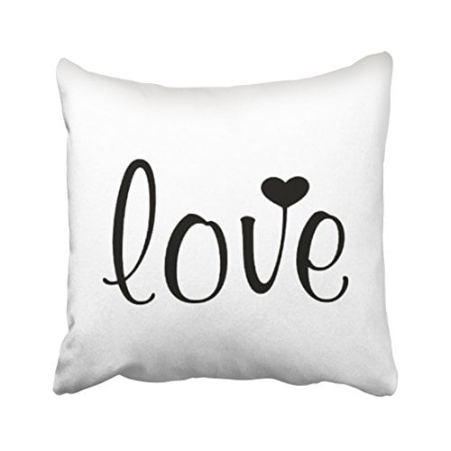 UK Valentine's Day Pillow Case Linen Sofa Cushion Cover Home Decor Love Heart UK 
