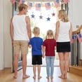 thumbnail image 3 of Family 4th of July Shirts Star Striped Print Crew Neck Short Sleeve T-Shirts Matching Outfits, 3 of 8