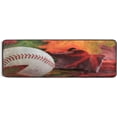 thumbnail image 6 of Dreamtimes Maple Leaves Baseball Hallway Runner Rug 2'x6' Kitchen Rug with Rubber Backing Autumn Non Slip Entryway Rug Runner Washable Soft Area Rug for Hallway Bedroom Kitchen Decor, 6 of 6