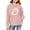Pink, variant on KAUOD Girls Ribbed Pullover Hoodies Baseball Oversized Long Sleeve Cute Hoodie Sweatshirts Kids Lightweight Loose Tops