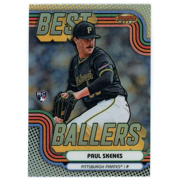 MLB 2024 Bowman's Best Baseball Best Ballers Paul Skenes BB-3 (Rookie)