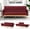 Red, variant on FamiTOP Velvet Sofa Bed w/Adjustable Armrests & Backrests, Modern Convertible Sleeper Sofa, Tufted Futon Sofa for Bedroom, Living Room, Apartment, Red