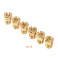 thumbnail image 3 of Wisewang 6 Pieces/Set Carburetor Jet Carb Copper Nozzle M5x0.8mm Thread Accessories Type 75-78, 3 of 6