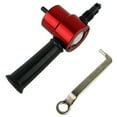 thumbnail image 2 of Techinal Double Head Sheet Metal Nibbler Saw Cutter 360 Degree Adjustable Drill Attachment with Extra Punch Free Cutting Tool, 2 of 10