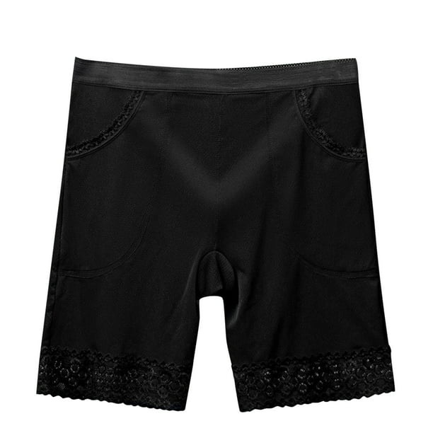 Cathalem Shapewear Shorts for Women Mid-Waist Body Shaper Shorts,Black XL