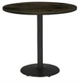 thumbnail image 6 of KFI Studios Urban Loft 2.5' Round Bistro Table, Barnwood, Black Base, 6 of 6